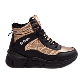 Insulated Women's Boots on the Platform Lee Cooper LCJ-23-44-1986L Gold golden