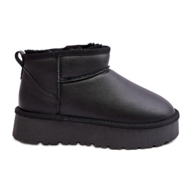 Leather Women's Platform Snow Boots Black Loreley Leather Women's Platform Snow Boots Black Loreley