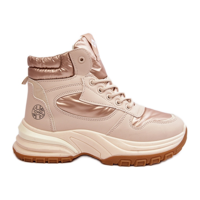Women's Ankle Boots On A Thick Sole Lee Cooper LCJ-23-44-1972L Beige