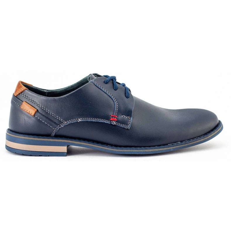 KOMODO Elegant men's shoes 859 navy blue