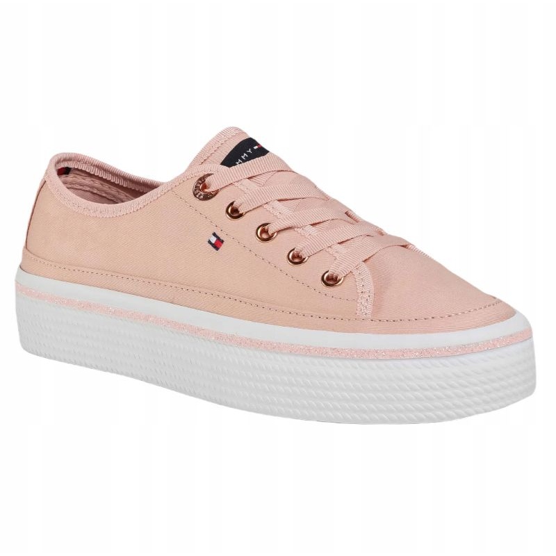 Tommy Hilfiger Glitter Detail Flatform Sneaker W FW0FW05013 pink