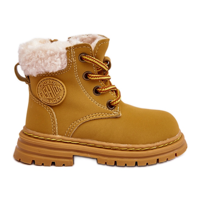 Children's Trappers Camel Marialee Zipper Boots with Sheepskin brown Children's Trappers Camel Marialee Zipper Boots with Sheepskin brown