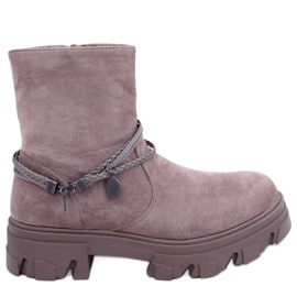 Connie Taupe flat boots beige Connie Taupe flat boots beige