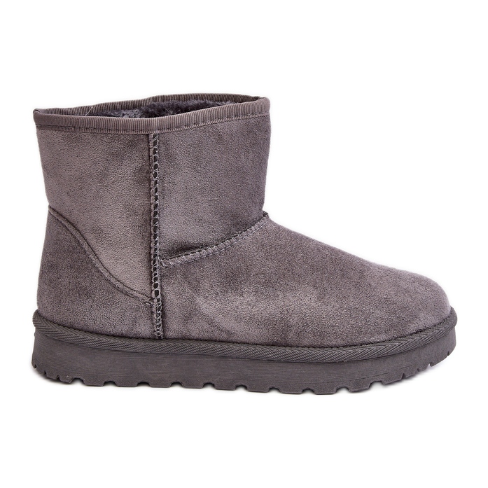 Women's Suede Insulated Snow Boots Gray Nanga grey