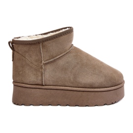 Women's Platform Snow Boots With Fur Lining, Green Xamella Women's Platform Snow Boots With Fur Lining, Green Xamella