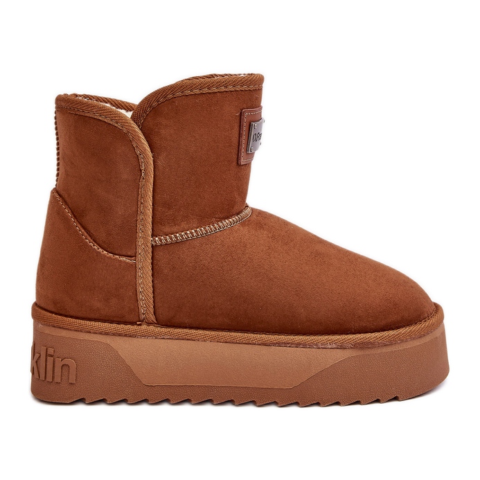 Vegan Waterproof Platform Snow Boots D.Franklin DFSH371004 Brown