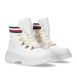 Tommy Hilfiger Lace-Up Bootie Ivory W T3A5-33062-1047101-101 white