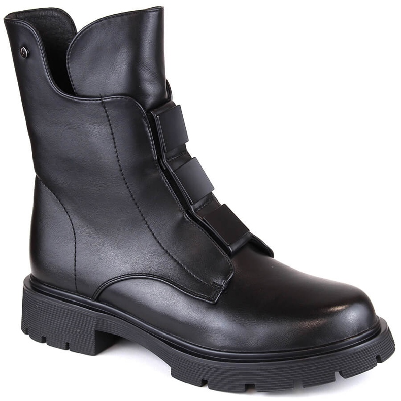 Women's insulated black boots with zipper Filippo DBT4890