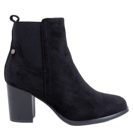 Rosey Black classic high-heeled ankle boots
