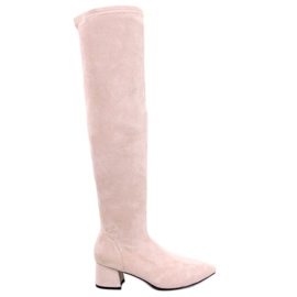 Diondre Beige low-heeled musketeers