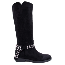 Brews Black women's suede boots