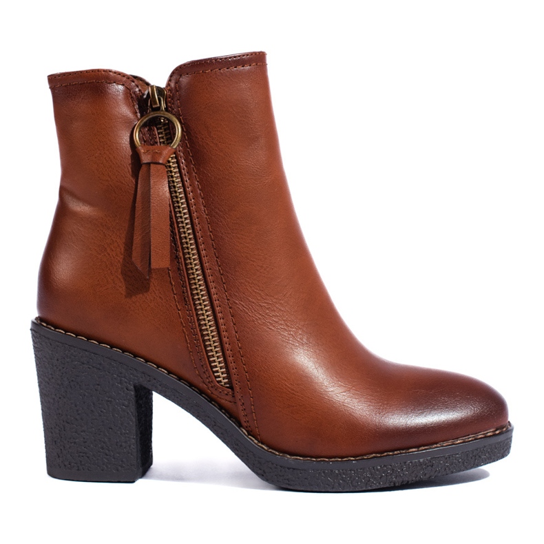 SHELOVET Brown women's ankle boots