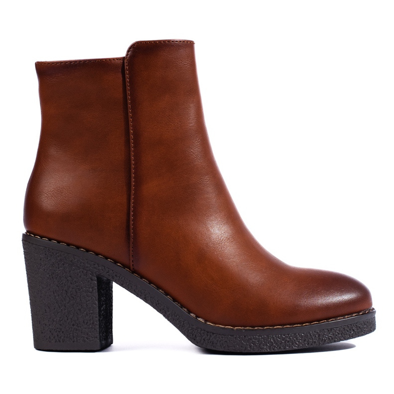 SHELOVET Classic brown ankle boots