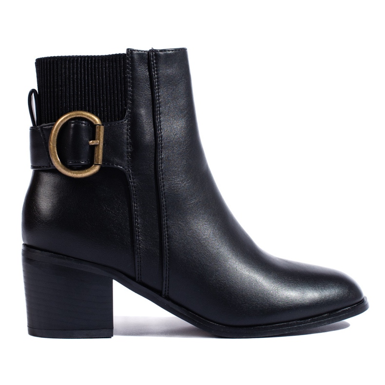 SHELOVET Elegant black high-heeled ankle boots SHELOVET Elegant black high-heeled ankle boots