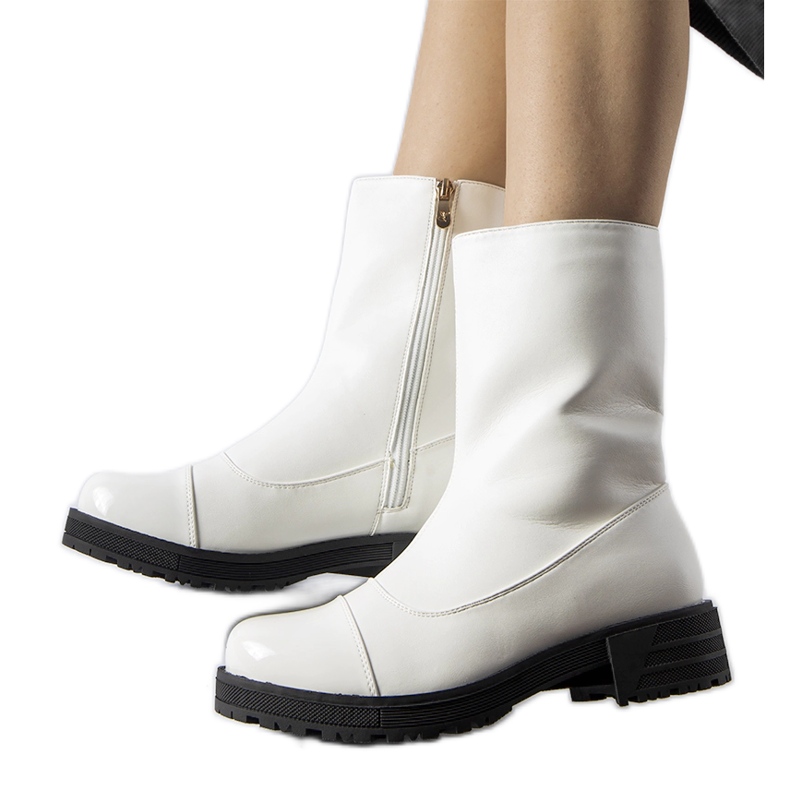 White insulated classic Monsanpolo ankle boots White insulated classic Monsanpolo ankle boots