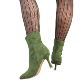 Guimond green low-heeled ankle boots Guimond green low-heeled ankle boots