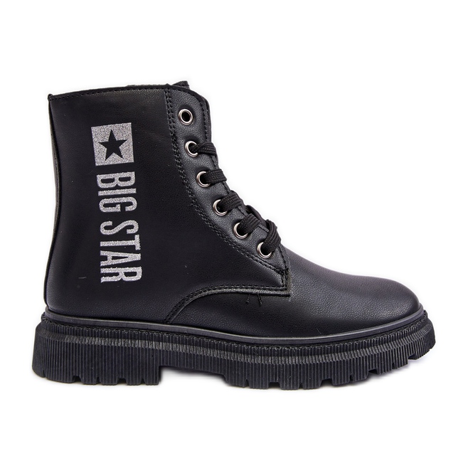 Children's Leather Warm Boots Big Star MM374152 Black