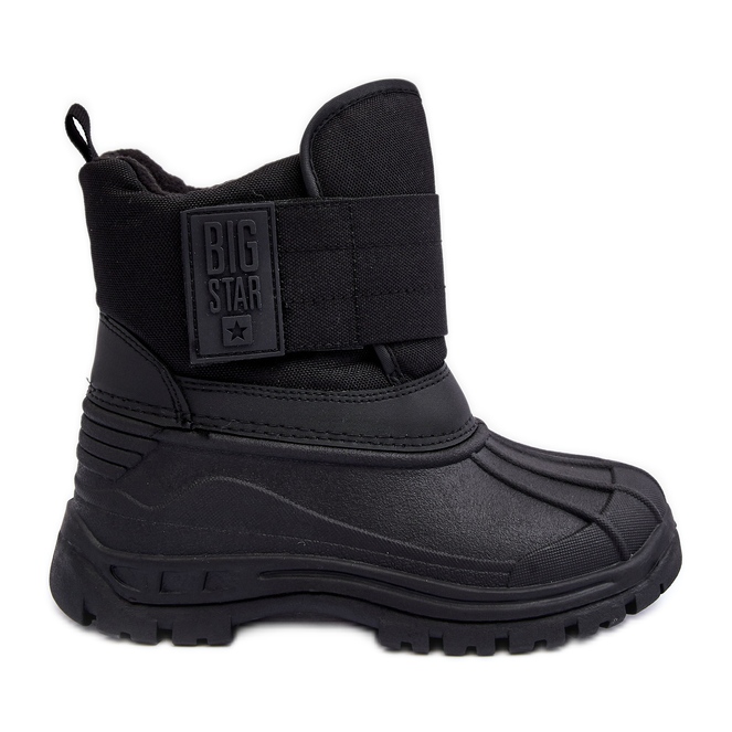 Children's Velcro Insulated Snow Boots Black Big Star MM374122 Children's Velcro Insulated Snow Boots Black Big Star MM374122