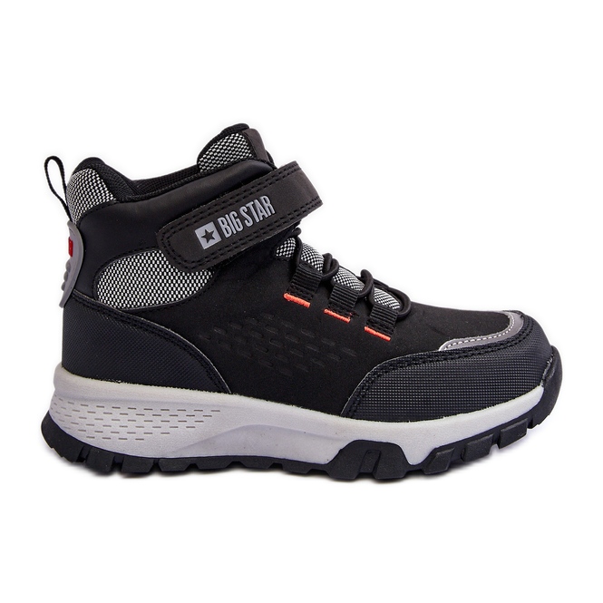 Memory Foam Children's Boots Black Big Star KK374121