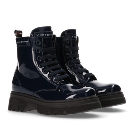 Tommy Hilfiger Lace Up Bootie Blue W T4A5-33040-0775800-800 black