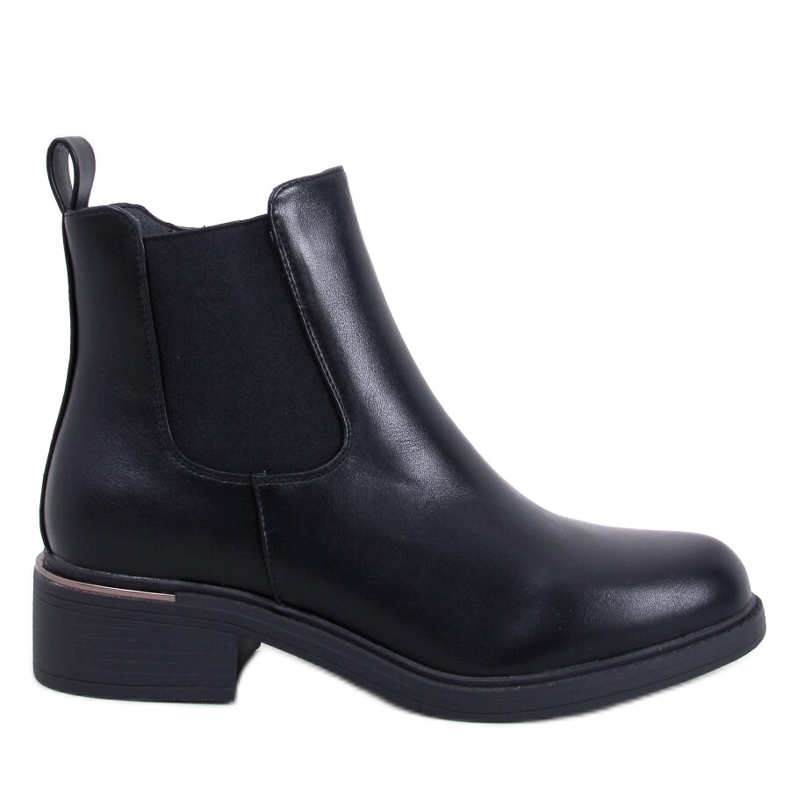 Tagart Black grain Chelsea boots
