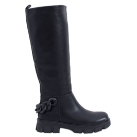Women's boots with chain Guest Black Women's boots with chain Guest Black