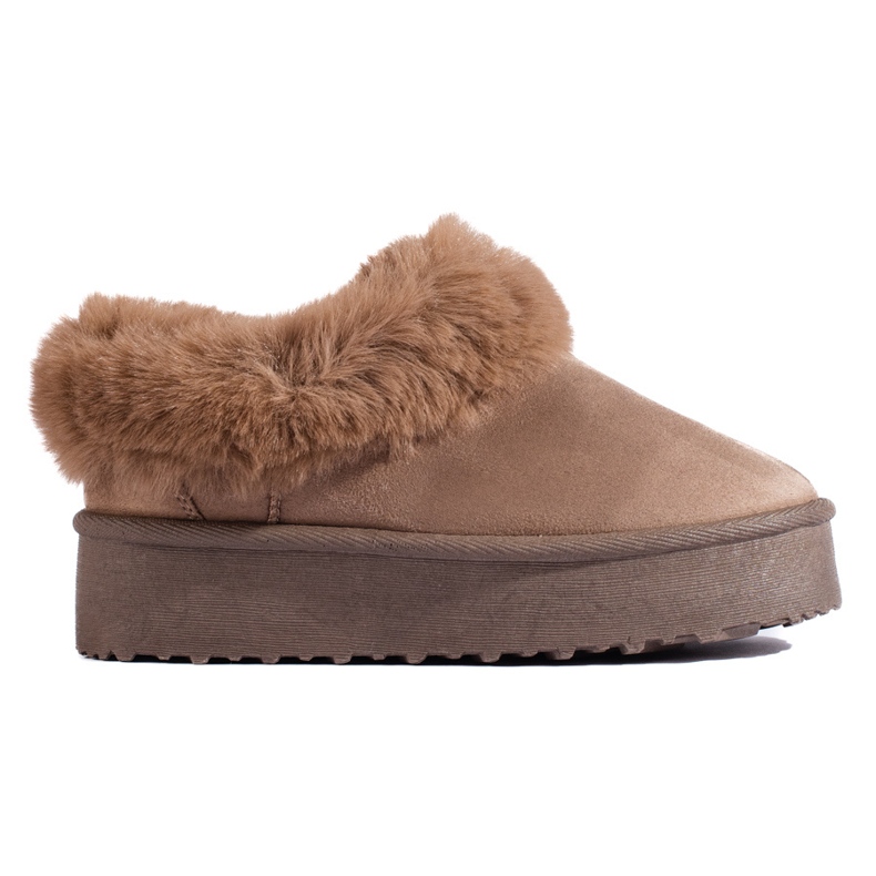Women's low snow boots, dark beige, Shelovet Women's low snow boots, dark beige, Shelovet