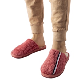 Dark pink slippers