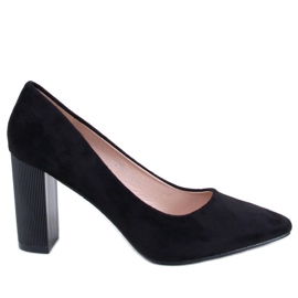 Annette Black Heel Pumps