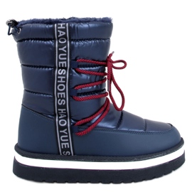 Archie Navy women's snow boots blue