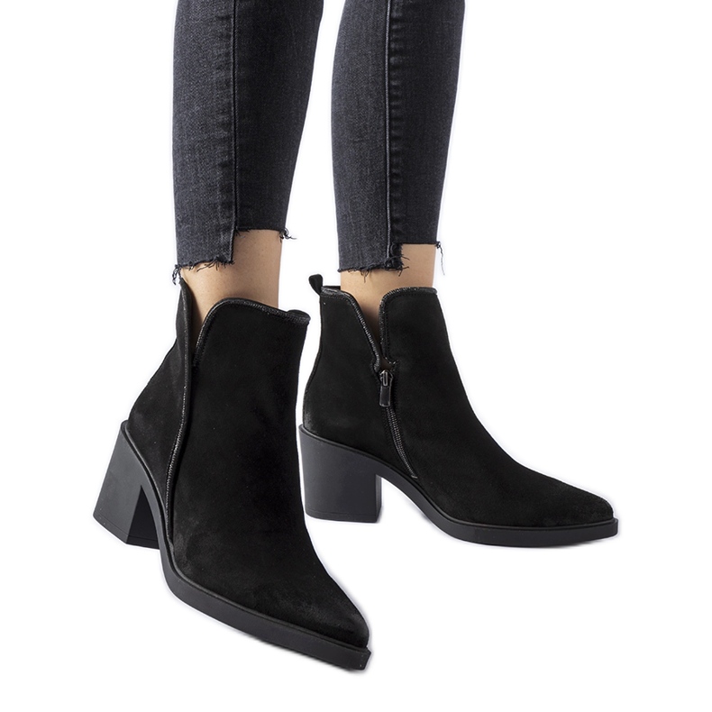Karino black suede ankle boots Karino black suede ankle boots