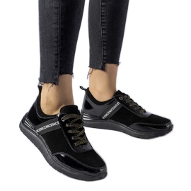 Black leather Castelfidardo sneakers