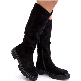 Black Heliofa Insulated Over-the-Knee Women's Boots
