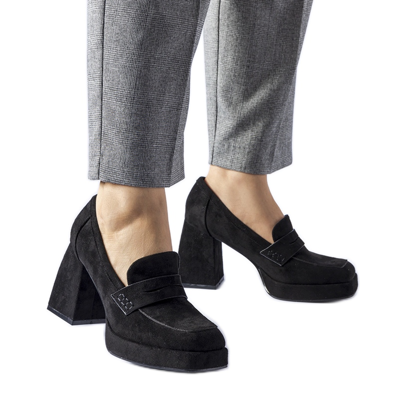 Black high-heeled Solaine pumps Black high-heeled Solaine pumps