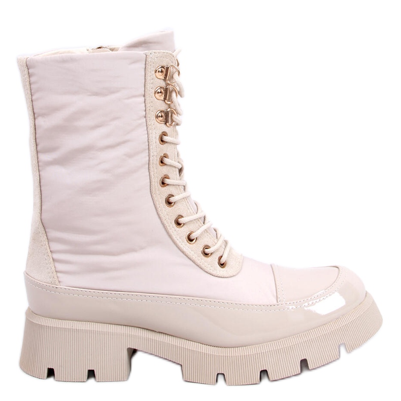 Lace-up boots Merced Beige