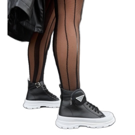 Black Bolman high platform sneakers
