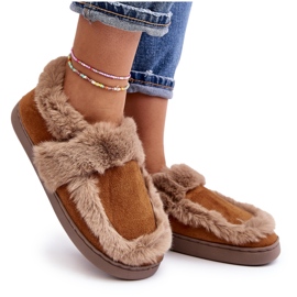 Sailey Women's Camel Slippers With Fur brown