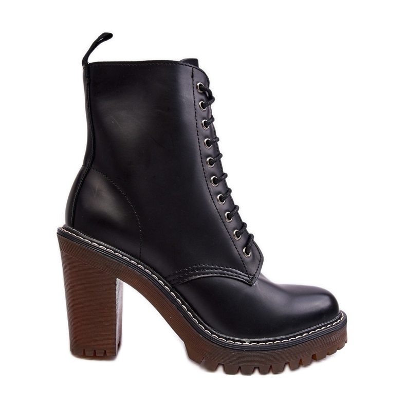 Women's Lace-Up Ankle Boots Black Arove Women's Lace-Up Ankle Boots Black Arove