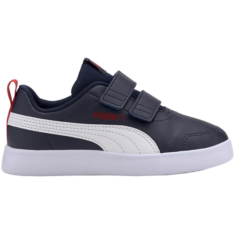 Puma Courtflex v2 V Ps children's shoes navy blue and white 371543 01