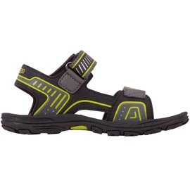 Kappa Paxos children's sandals black and lime 260864K 1133 Kappa Paxos children's sandals black and lime 260864K 1133