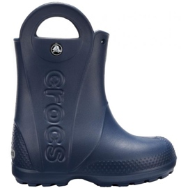 Children's Wellington boots Crocs Handle Rain Boot Kids navy blue 12803 410