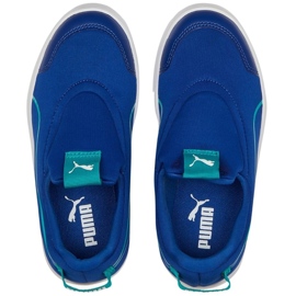 Puma Courtflex v2 Slip On Ps children's shoes blue 374858 11 Puma Courtflex v2 Slip On Ps children's shoes blue 374858 11