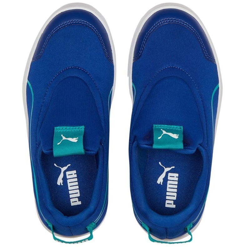 Puma Courtflex v2 Slip On Ps children's shoes blue 374858 11 Puma Courtflex v2 Slip On Ps children's shoes blue 374858 11