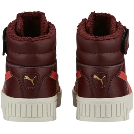 Children's shoes Puma Carina 2.0 Mid Wtr Jr burgundy 387380 02 red