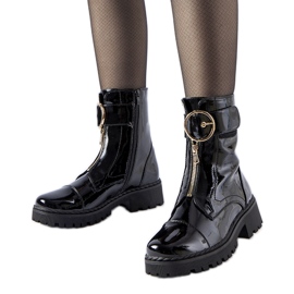 Black patent insulated Classe boots Black patent insulated Classe boots