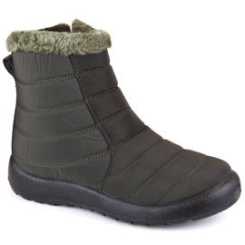 Potocki W WOL198A green insulated flat snow boots Potocki W WOL198A green insulated flat snow boots