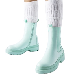 Light green slightly insulated Bethesda ankle boots