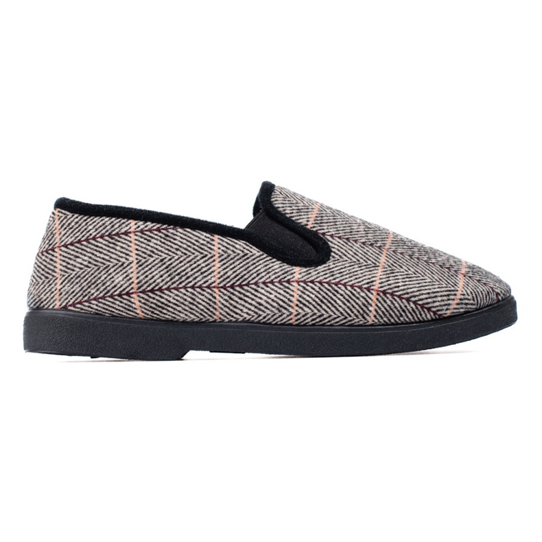 Comfortable gray men's slippers by Shelovet grey