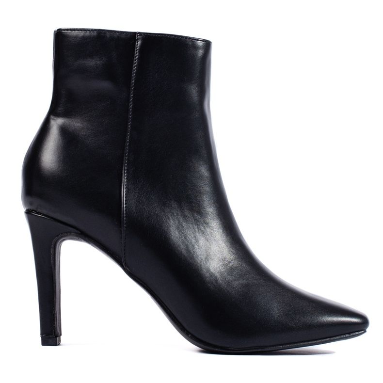 W. Potocki Black ankle boots with a high heel from Potocki