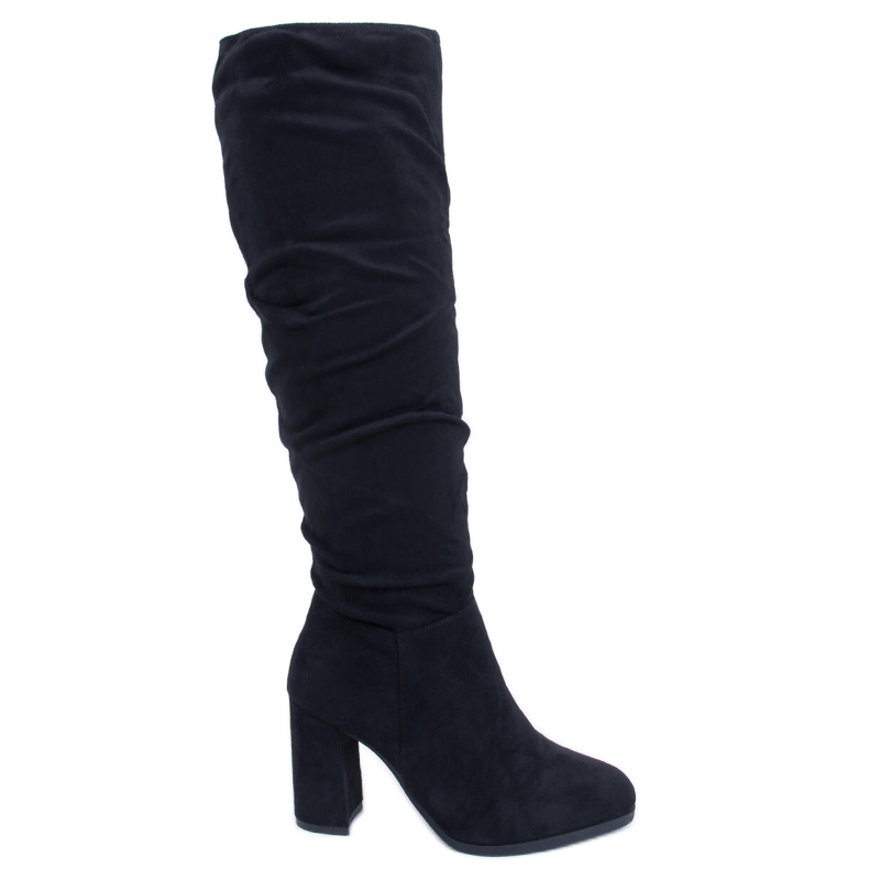 Vilma Black classic heeled boots